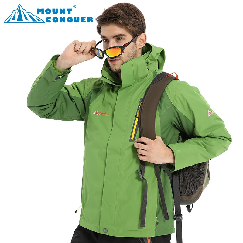 

Winter Men jacket 2 in 1 Coats Mammoth Hiking Ski Outdoor Sports Camping Softshell Jacket Thermal Windproof Waterproof