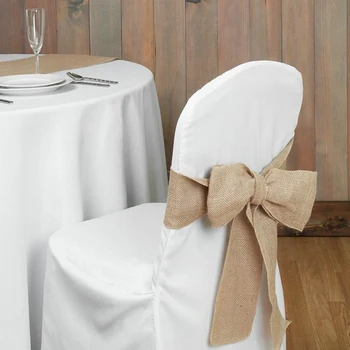 

1 Piece 30*275cm Table Runner Linen Wedding Decoration Chair Sashes Bow Tie for Hotel Marriage Banquet Chair Christmas Gift