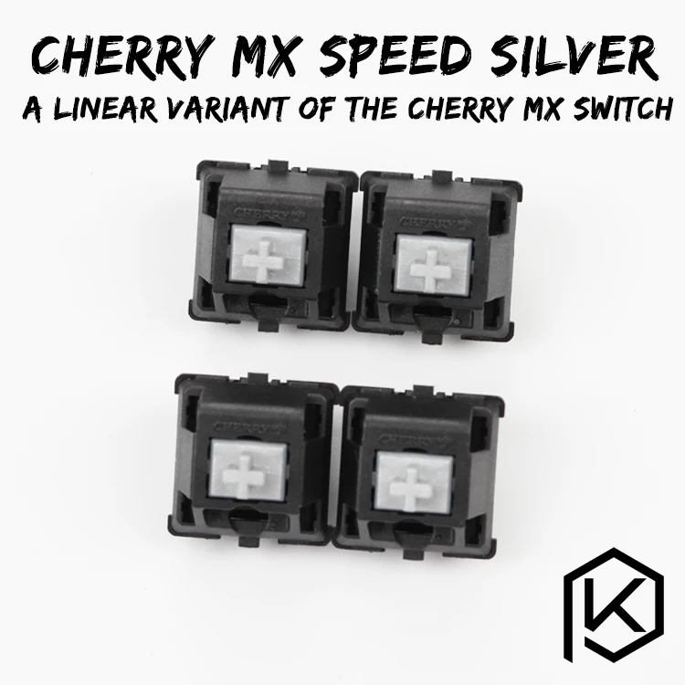 Серебристый переключатель cherry speed 3 контактный для клавиатуры xd64 xd60 eepw84 gh60 tada68 rs96