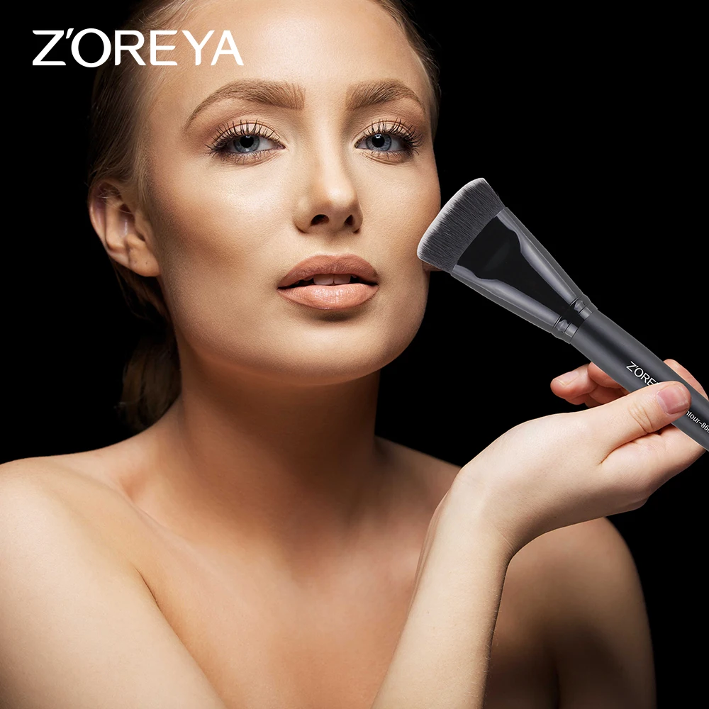 Набор кистей для макияжа ZOREYA 7 профессиональных классическая черная косметика