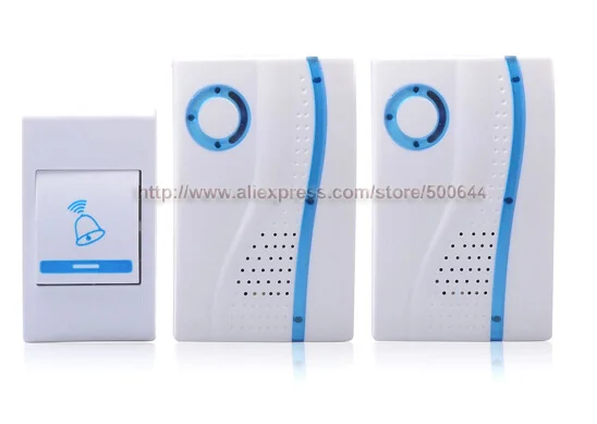 

32 Music Remote Control Wireless Doorbell with 2 Receiver and 1 Transmitter Digital Door Bell DHL/UPS/FEDEX/EMS Free Shipping