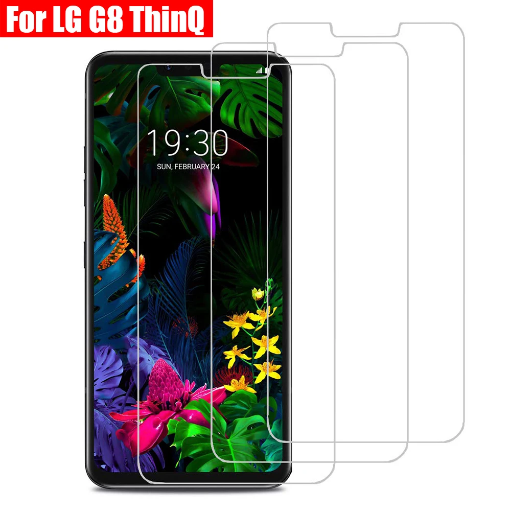 

[1 / 2 / 3 Pack] LG G8 ThinQ Screen Protector Anti-Scratch Bubble Free Tempered Glass for LG G8 ThinQ / LG G8 (Clear)