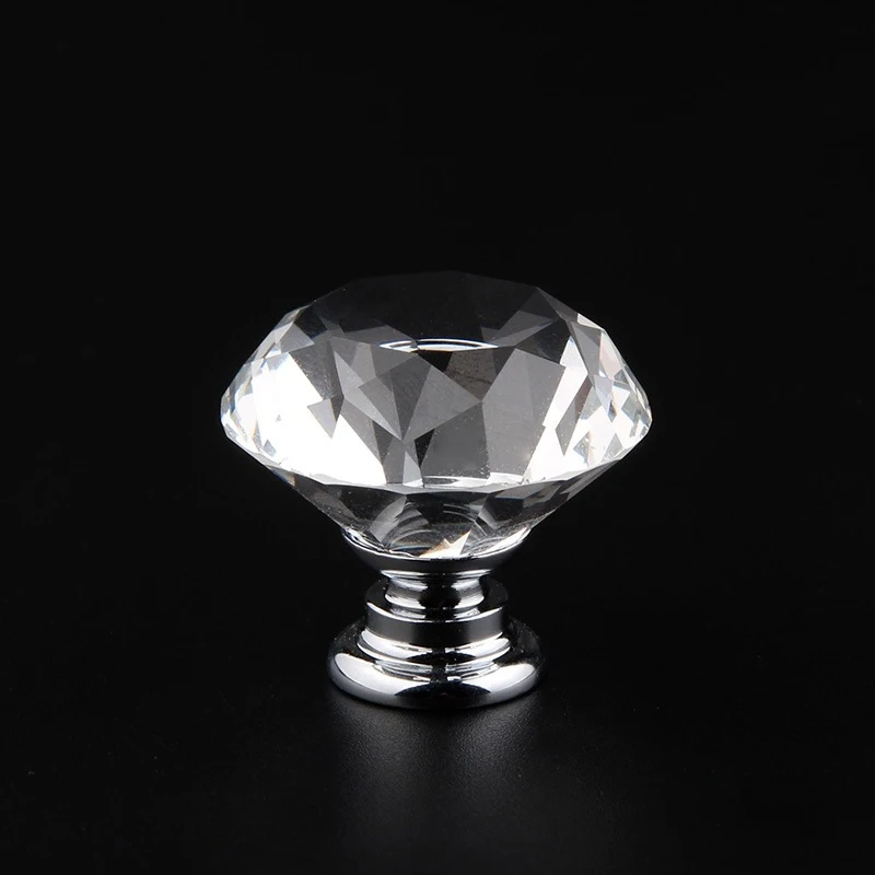 

30 mm crystal handle drawer door kitchen cabinet hardware fittings handle