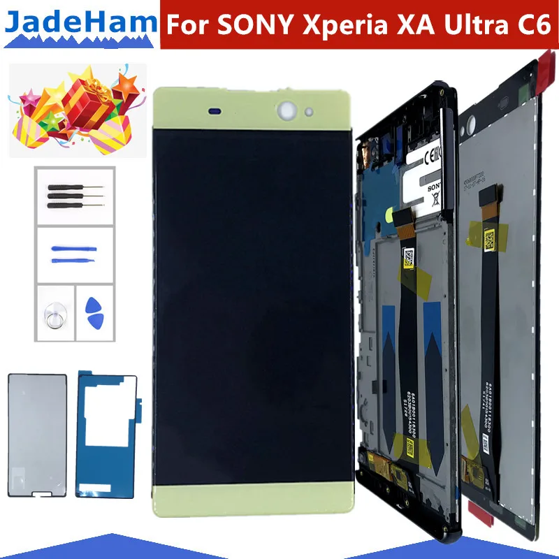 

6.0" Original LCD For SONY Xperia XA Ultra Display Touch Screen with Frame For SONY XA Ultra LCD Display F3211 F3212 F3215 F3216