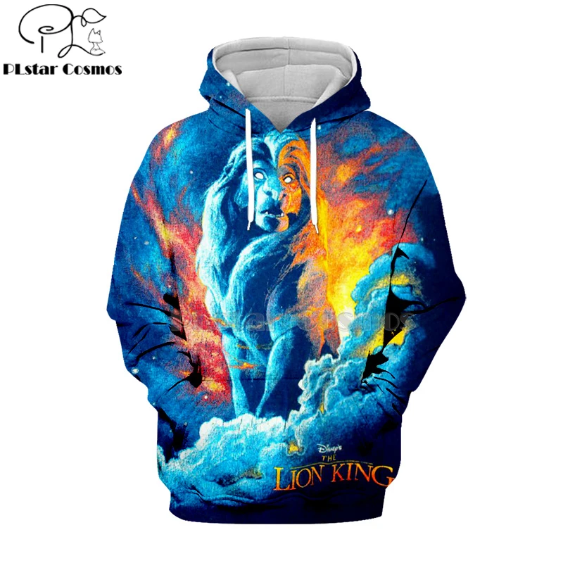 

PLstar Cosmos Hot sell casual 3D hoodies/sweatshirts/shirt print the Lion King Simba Men/women's slim long sleeve streetwear-3