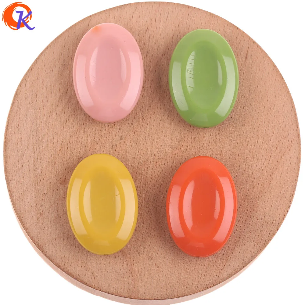 

Cordial Design 23x33mm 100Pcs Jewelry Accessories/Acrylic Beads/Hand Made/Oval Shape/Solid Beads/DIY Making/Earring Findings