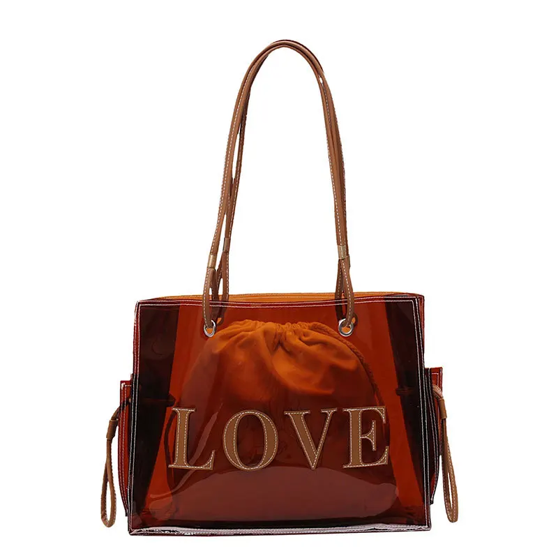 

2019 New Bag Large Capacity Transparent Jelly Single Shoulder Slant Bag