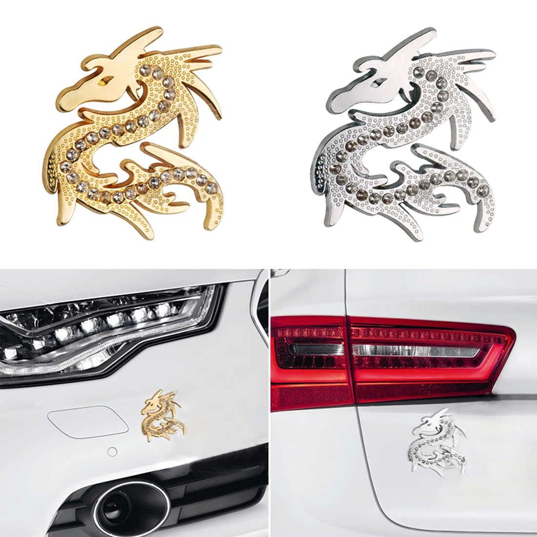 

Dewtreetali Popular Metal Body Stickers Dragon Car New Styling Modification Scratch Repair