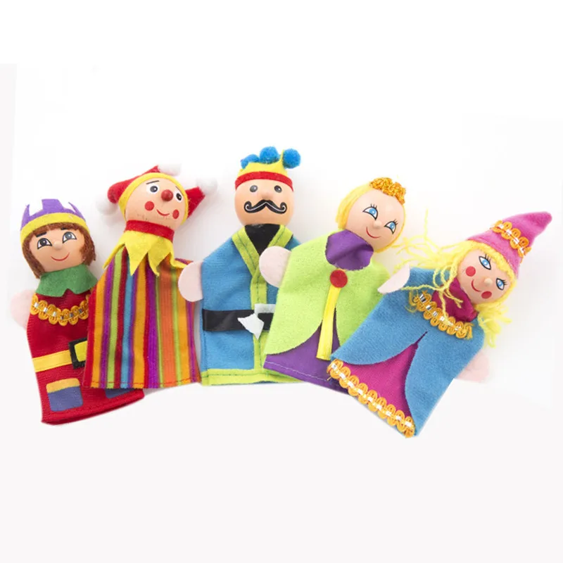 Милый мультяшный плюшевый Пальчиковый набор куколок-марионеток, животные пальчиковые плюшевые игрушки, детские куклы, реквизит для рассказов