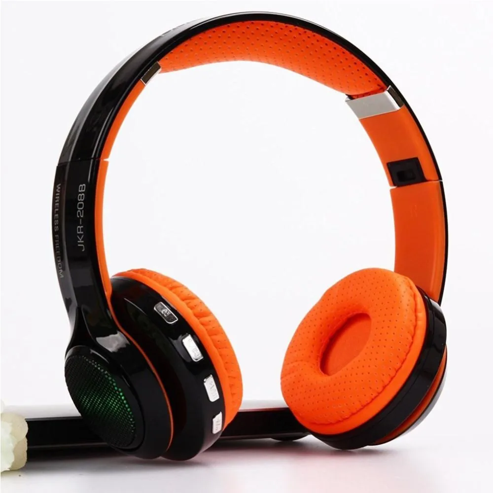 Miglior 2017 Vendita Calda JKR 208b JKR Hifi Auricolare Grande Casque Cordless Wireless Blutooth Cuffia Auricolare Bluetooth Per Il Telefono Del Computer