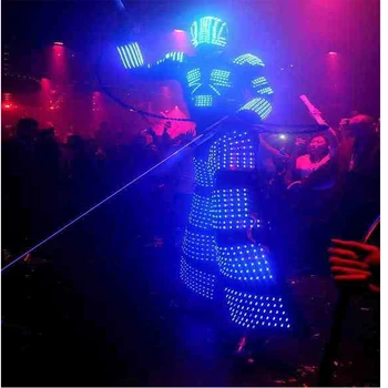 

LED robot costume /David Guetta LED robot suit/ illuminated kryoman Robot