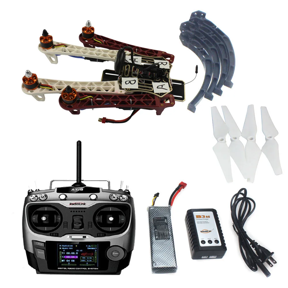 US $305.00 Assembled HJ 450 450F 4Aix RFT Full Kit With APM 28 Flight Controller GPS Compass No Gimbal F02192V
