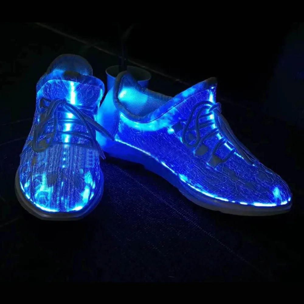 LED Luminous Running Shoes Unisex Sneakers Lace Shoes Colorful Glowing Shoes for Party Dancing Hip-hop Cycling Running Wholesale