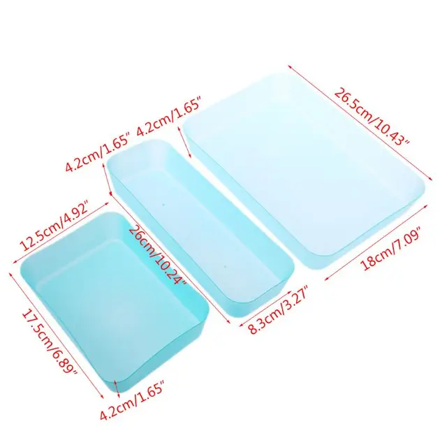 Special Price 1PC Drawer Kitchen Cutlery Cabinet Tableware Case Makeup Storage Box Home Organizer 3 Color S/M/L