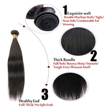 For Sample 50/pc Brazilian Virgin Hair Straight 7A 100% Unprocessed Virgin Brazilian Human Hair Extensions Can Be Dyed to #27
