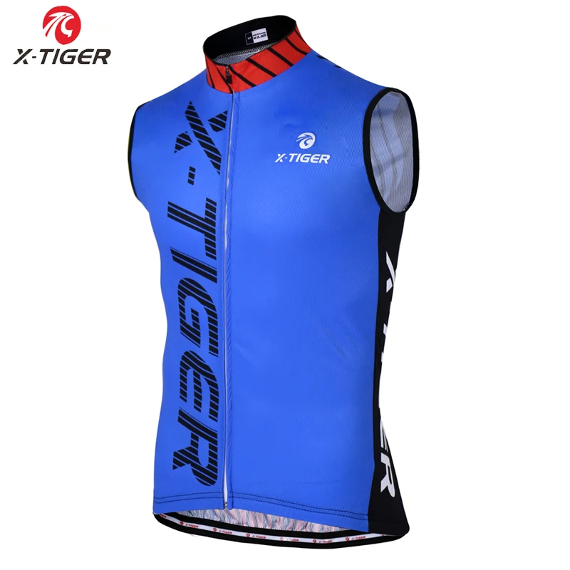 

X-Tiger Cycling Jerseys Vest Sleeveless Bike Clothes Hombre Maillot Ropa Ciclismo Breathable Mtb Road Riding Bicycle Wear
