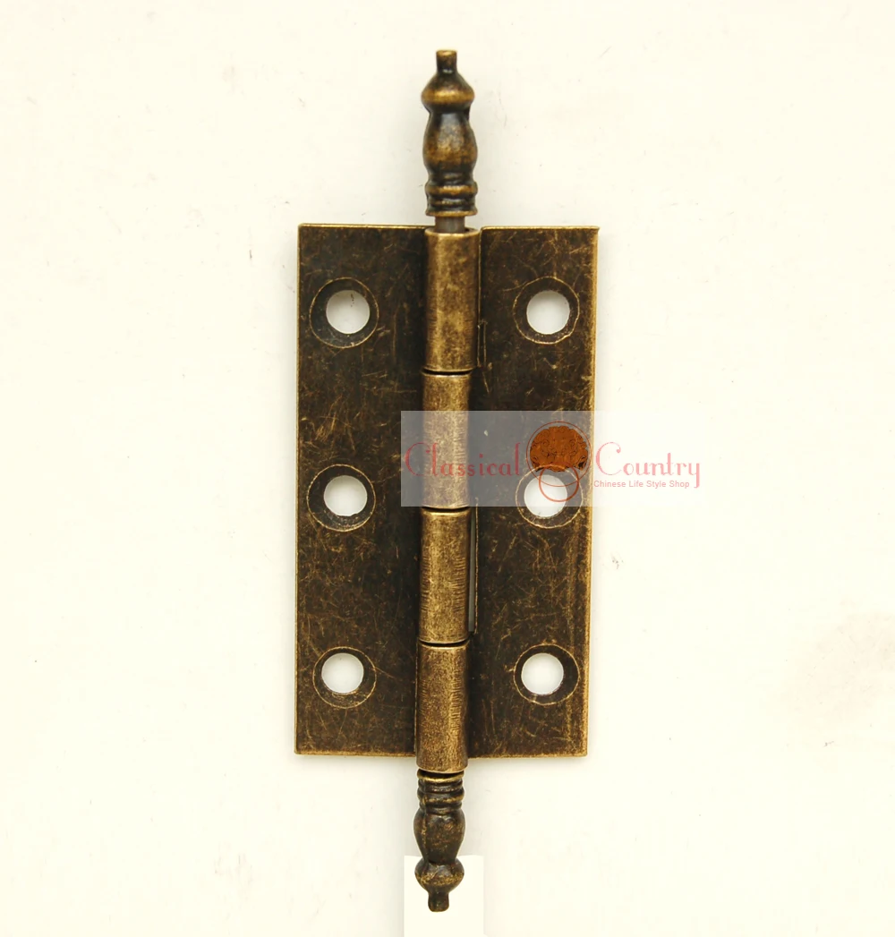 4pcs Antique Hinges for Trunk Jewelry Box Storage box Furniture