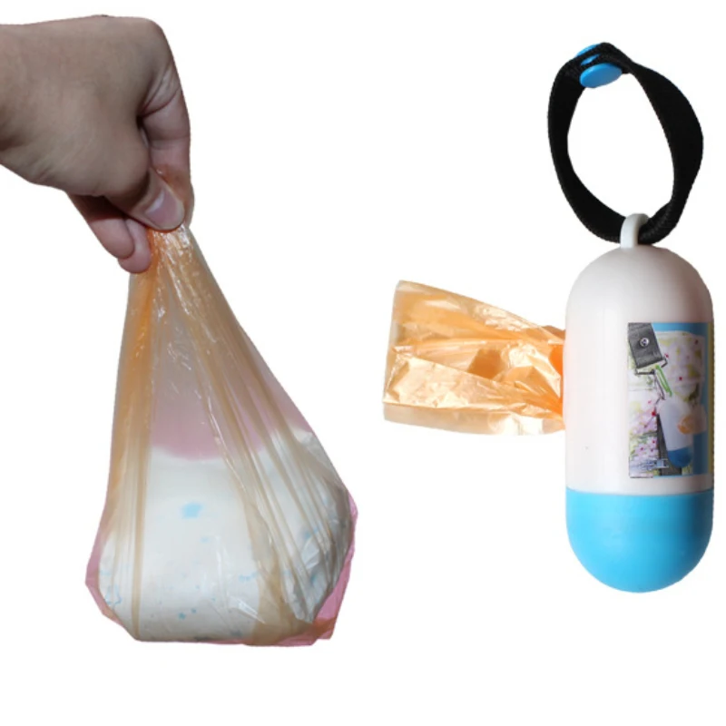 2017 new arrival 10 rolls/lot =200pcs garbage bags travel nappy bags