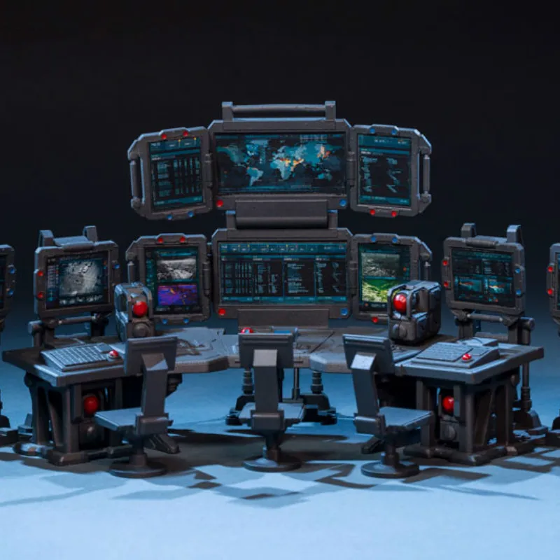 

2018 JOTOY 1/25 Battlefield Command Center Sence for Action Figure Sence DIY