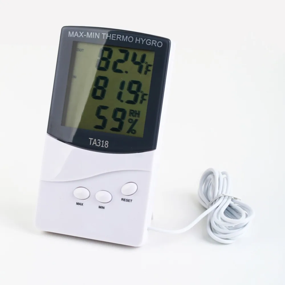 LCD Digital Indoor Outdoor Dual purpose Thermometer + Hygrometer 100