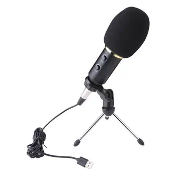 

1/set MK-F600TL Studio Condenser Microphone Portable USB Wired Microphone for Computer Video Recording Handheld Mic With Tripod