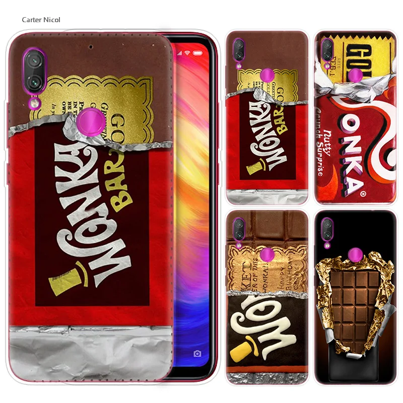 

Silicone Case for Xiaomi Redmi Note 7 6 5 Plus Mi A2 8 Lite Pro Prime Play Phone Cases Cover alenka bar wonka chocolate