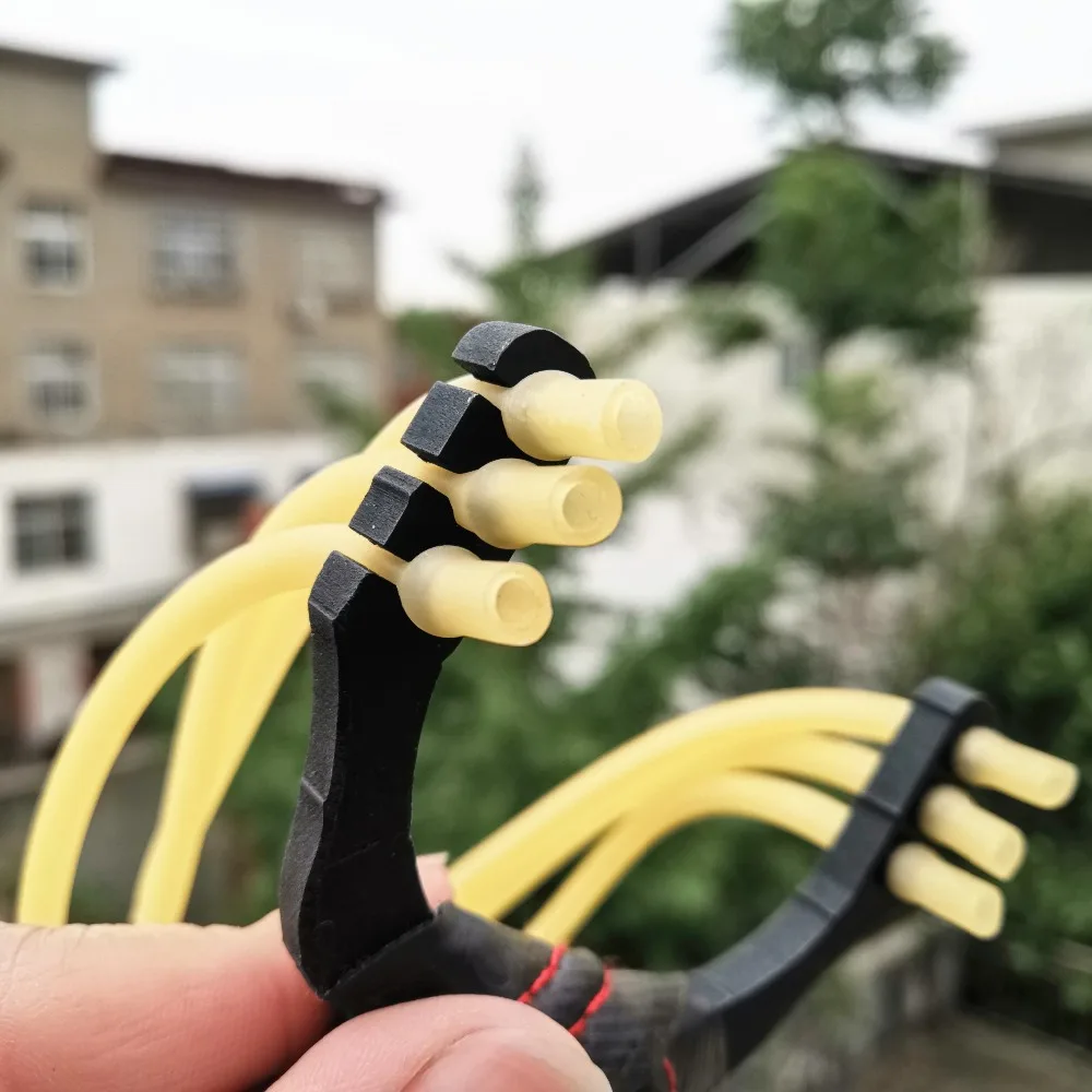 Outdoor Powerful High Quality Steel Slingshot With rubber bands Catapult Outdoor Hunting Slingshot Accessories 5