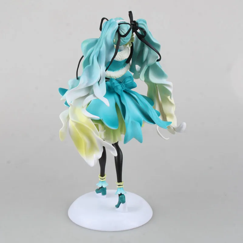 

28cm pvc VOCALOID Hatsune Miku Summer Snow 1/7 Decoration cute pretty advanced Collection statue