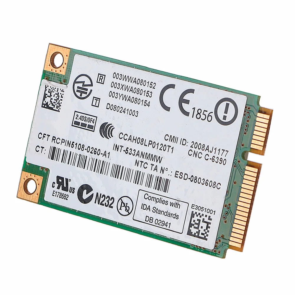 2 4 GHz & 5 0 5300 533AN_MMW беспроводной WLAN WiFi Mini PCIe Card 802.11n + 450Mbps модуль устройства Link
