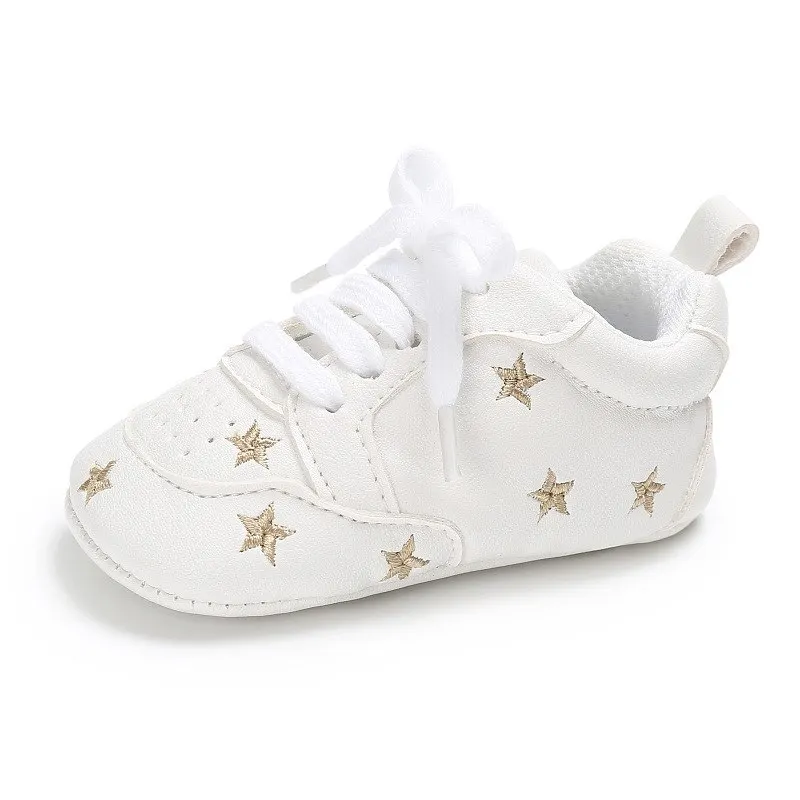 Для маленьких девочек; Мокасины младенческие из искусственной кожи, для тех, кто только начинает ходить, с мягкой подошвой для малышей; Кроссовки для новорожденных Повседневное спортивная обувь для мальчиков обувь - Цвет: A5