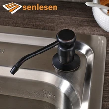 Нефти потер бронзовый Kicthen раковина Мыло диспенсер Латунь голову