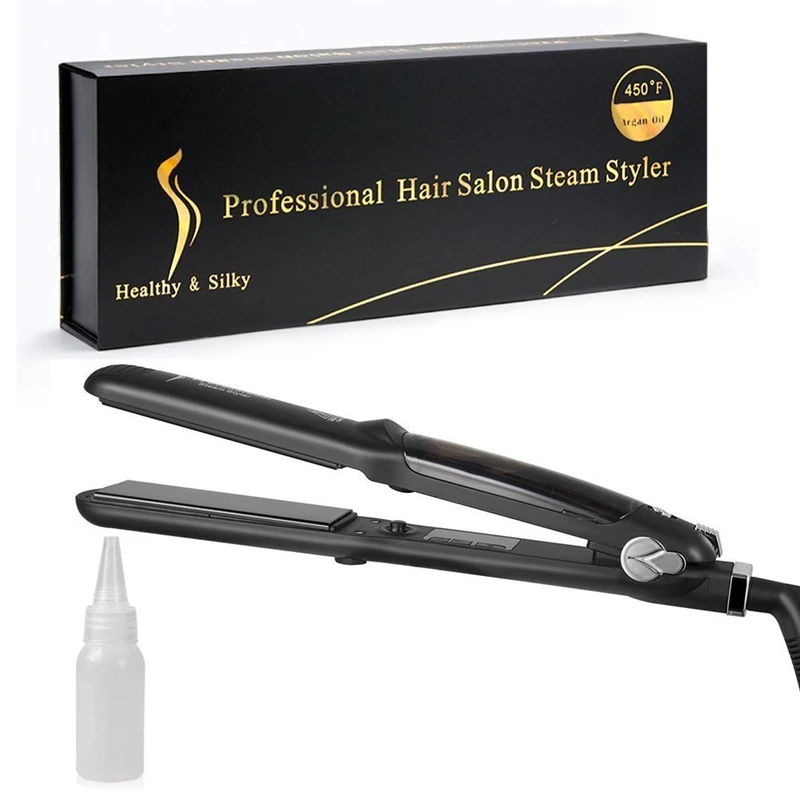 Steam-Hair-Straightener-iron-Argan-Oil-Steam-Hair-Straightener-Flat-Iron-Injection-Painting-450F-Straightening (5)_