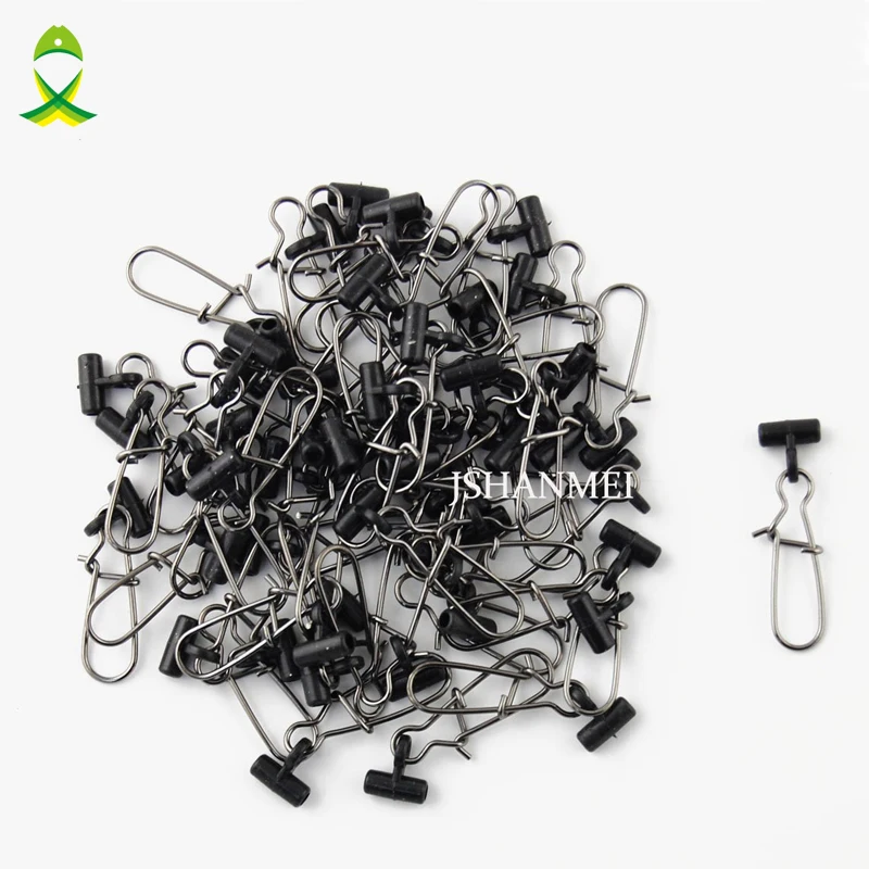 

JSM 80pcs/lot Fishing Swivels Sea Fishing Accessories Tackle Connector Rolling Swivels fishing line sinker Slides