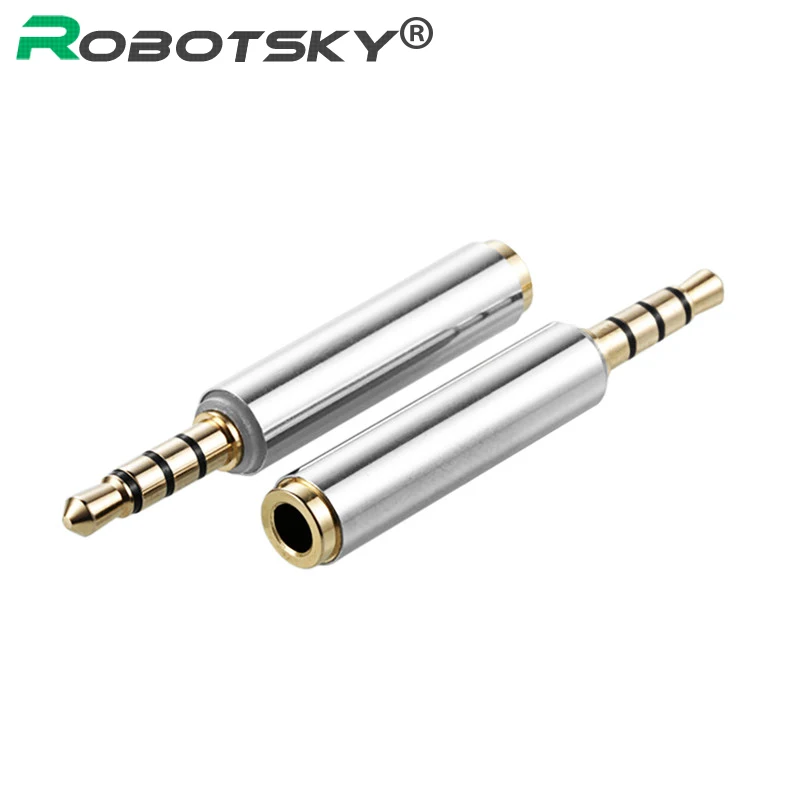 Адаптер Robotsky Universial 3 5 мм для наушников и типа Папа мама конвертер iPhone HTC Samsung|3.5mm