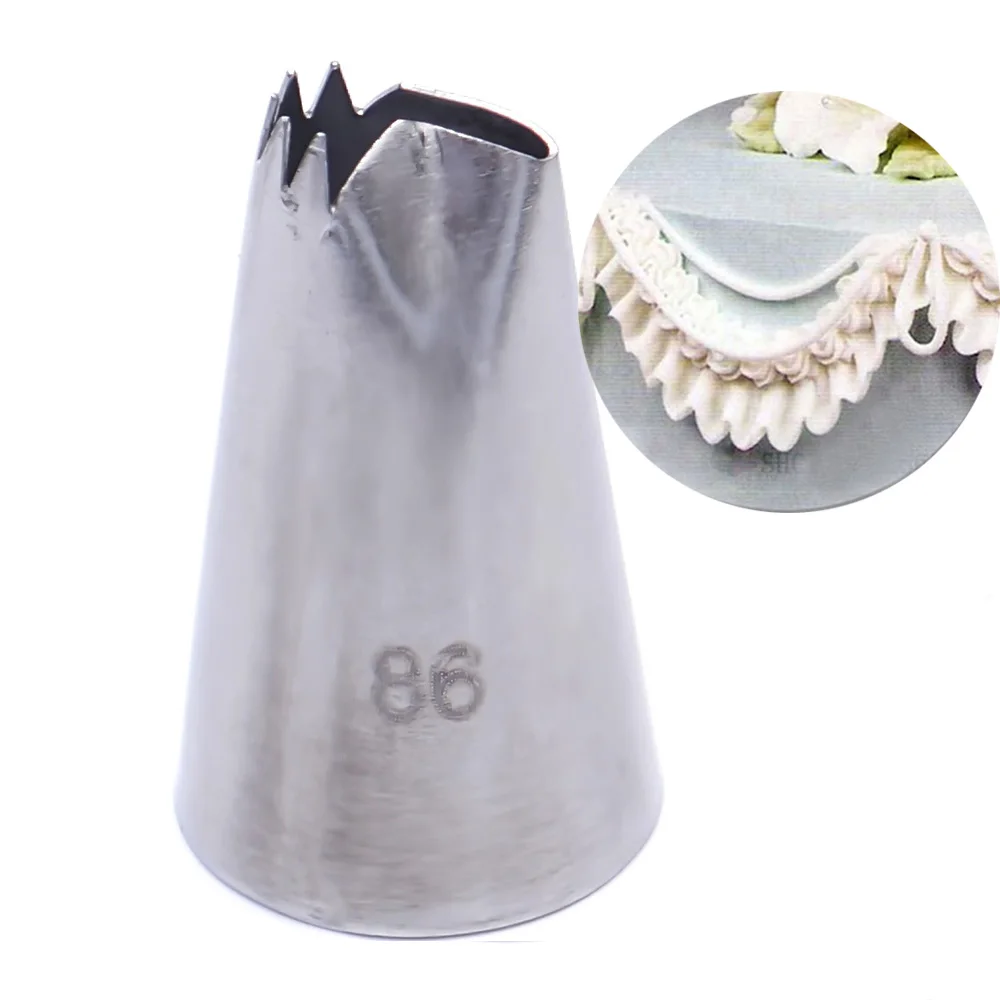 

#86 Stainless Steel Icing Piping Nozzles Cream Metal Tips Cake Decorating Nozzle