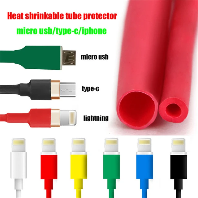 Protector de Cable termoretráctil, funda de Tubo termorretráctil para Cables,  funda termorretráctil para cableado, accesorios eléctricos para el hogar,  1M/5M - AliExpress