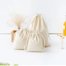Однотонная сумка на шнурке, хлопковые переносные маленькие сумки для путешествий, детские куклы, игрушки, посылка, сумки для хранения дома, Подарочная сумка, bolsas