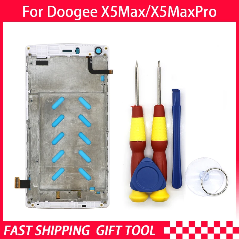 

Touch Screen LCD Screen LCD Display For Doogee X5max/X5max pro Digitizer Assembly With Frame Replacement Parts+Repair Tool