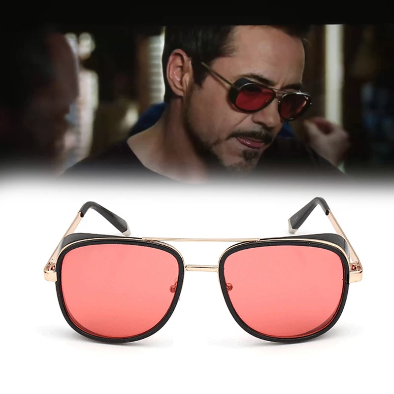 

2019 Retro Iron Man Matsuda TONY stark Sunglasses Men Rossi Coating Vintage Designer Sun glasses 3 colors