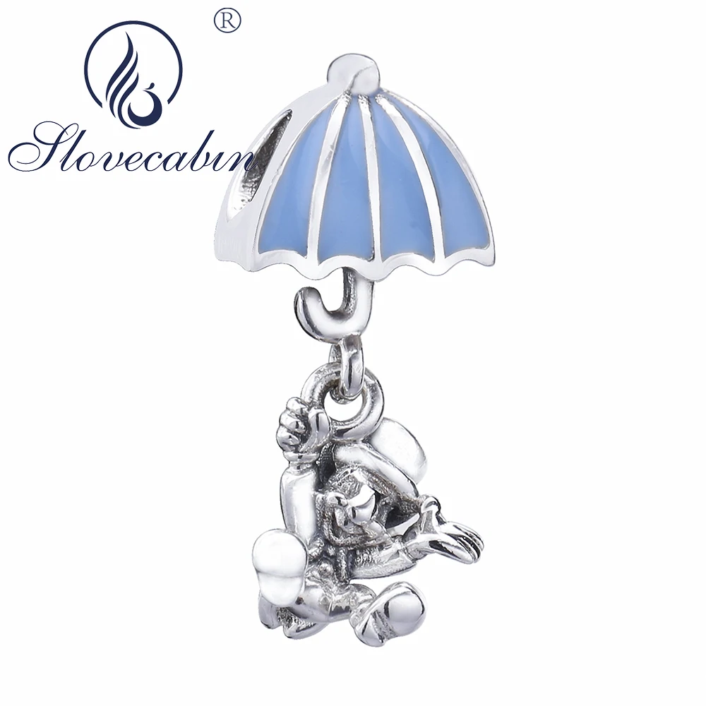 Slovecabin الأصلي 925 فضة Jiminy الكريكيت مع حيوية المينا مظلة سحر لصنع المجوهرات صالح النساء سوار Slovecabin الأصلي 925 فضة Jiminy الكريكيت مع حيوية المينا مظلة سحر لصنع المجوهرات صالح النساء سوار