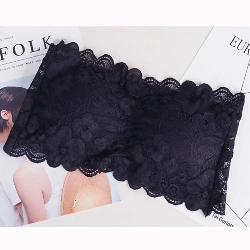 

Women Sexy Lace Padded Tube Tops Strapless Seamless Bra Three Hook Underwear 1 pc Fashion
