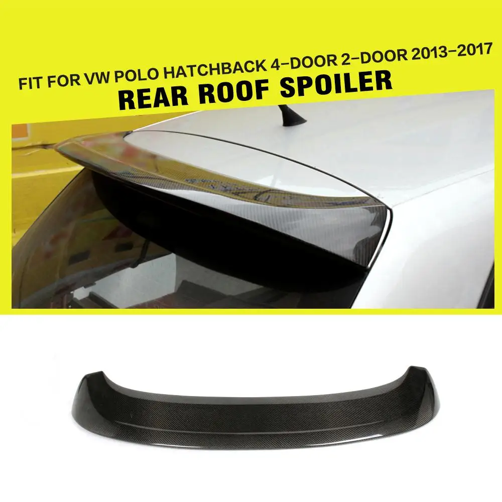 Carbon Fiber / FRP Unpainted Grey Rear Roof Spoiler Rear Windshield