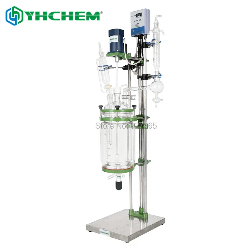 YHChem 2-3 рабочих дня Срок поставки 5L цилиндрический стеклянный химический реактор