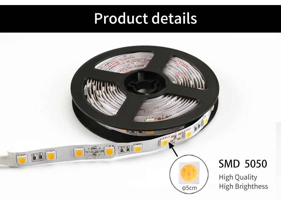 2835 RGB Светодиодная лента 12 в 5 м Водонепроницаемая светодиодная лента теплый белый 60 Светодиодный s/M светодиодный адаптер питания + 24Key ИК