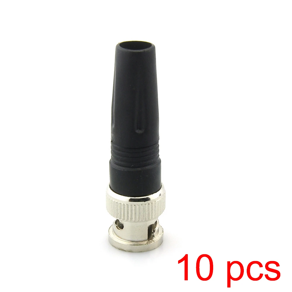 10x Solderless BNC Мужской прямой угловой разъем контактный для камеры