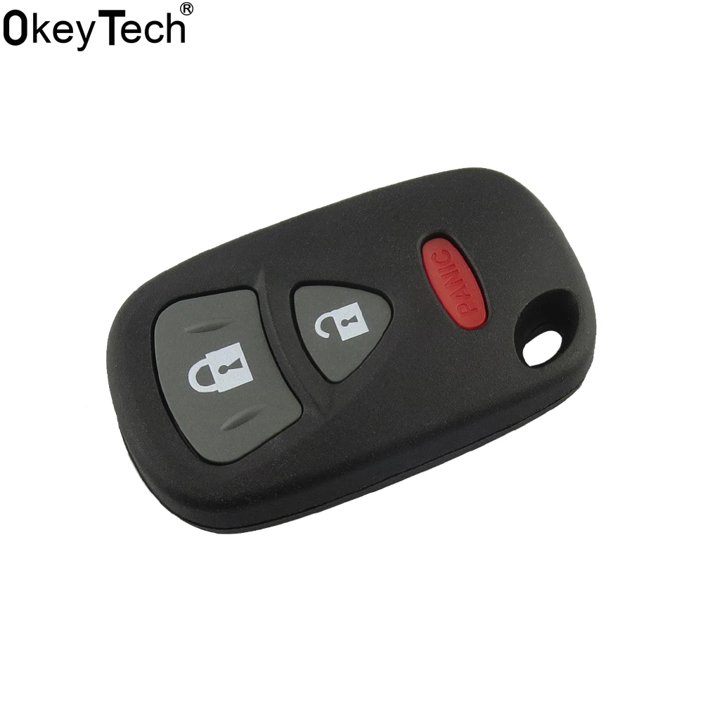 OkeyTech Car Accessories 3 Button Remote Key Shell Case Fob 2+1 Button High Quality for Suzuki Use for USA Grand Vitara SX4 XL-7