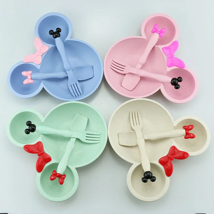3pcs/set Children Cartoon Wheat Straw Bowl Set Baby Dinner Feeding Plate Tableware Set Baby Training Bowl Spoon Fork for Kids 3pcs/set Children Cartoon Wheat Straw Bowl Set Baby Dinner Feeding Plate Tableware Set Baby Training Bowl Spoon Fork for Kids