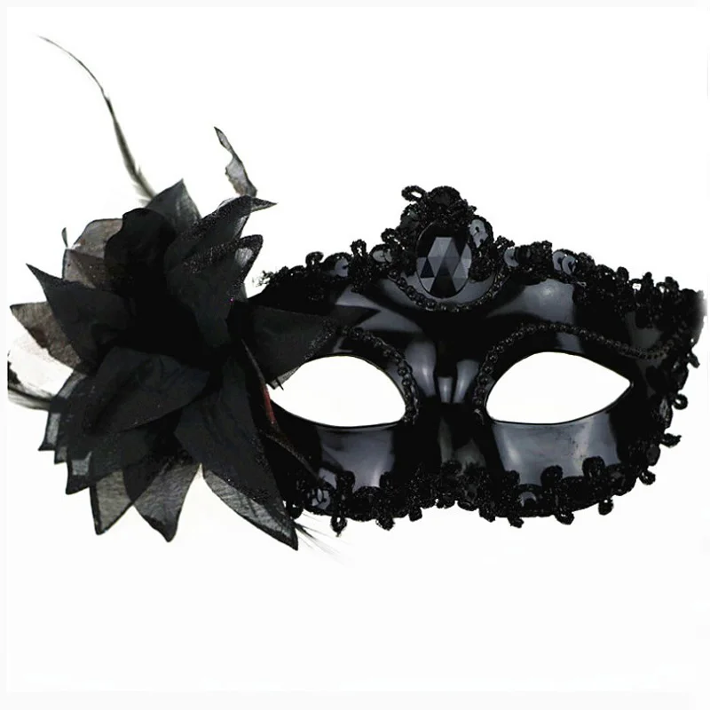 

DUPANQ Venetian Mask Masquerade Carnival Masked Ball Fancy Dress Costume Feathers High Quality For Anonymous Mardi