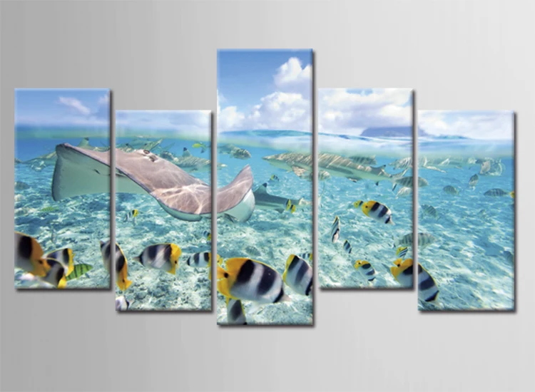 

HD Printed Pretty sea fish Painting Canvas Print room decor print poster picture canvas Free shipping/E-WY-19