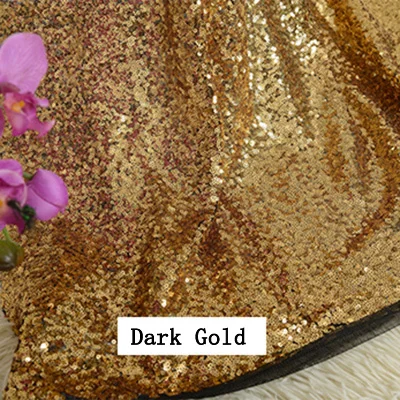72 дюйма 90 дюймов 96 дюймов 108 дюйма 120 дюйма 132 дюйма круглая блестка, блестящая скатерть для свадебной вечеринки, Рождественское украшение для дома - Цвет: Dark Gold